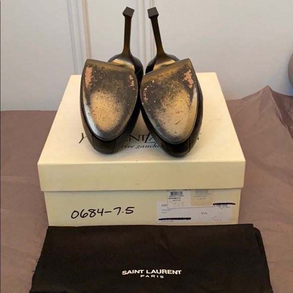 YSL Tribtoo black leather pump - Picture 9 of 9